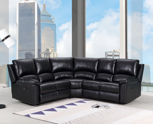 80inches X 80inches X 39inches Black  Power Reclining Sectional